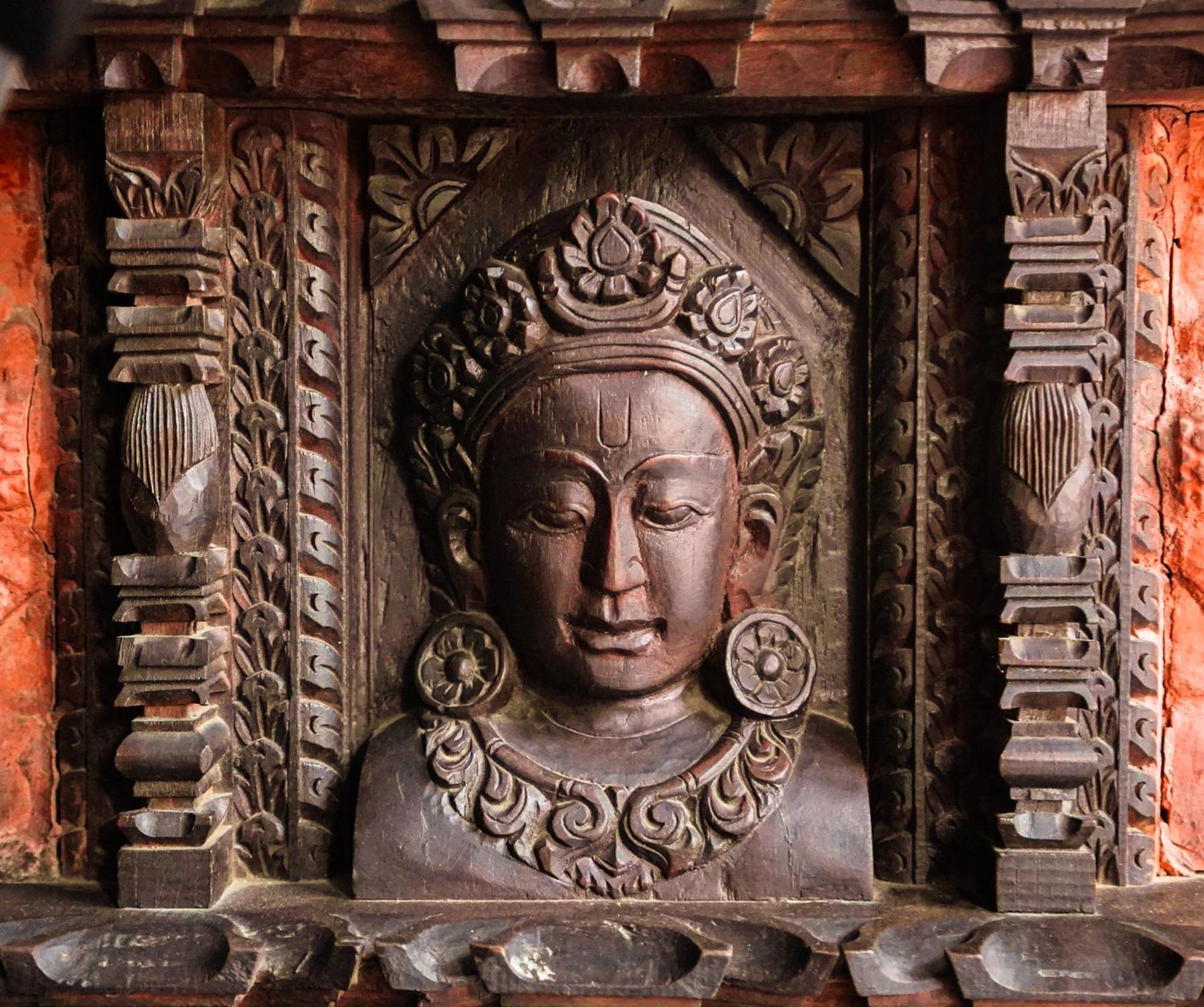 Basera Boutique Hotel Katmandú Exterior foto A 12th-century statue of the Buddha at the temple